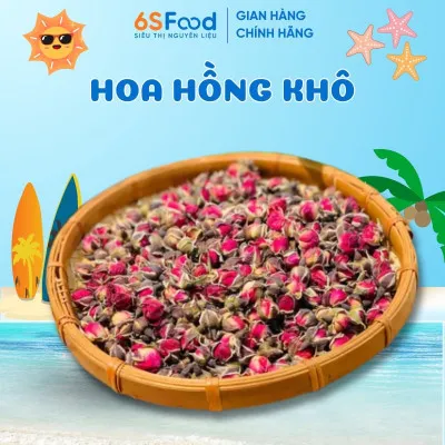 Nụ Hoa Hồng Khô giúp đẹp da, giảm stress, thanh nhiệt, ngủ ngon,...  - 6SFOOD