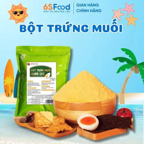 Bột trứng muối lắc Gumi Egg thơm ngon dùng làm kẹo Nougat, làm bánh Bông lan,...  - 6SFOOD