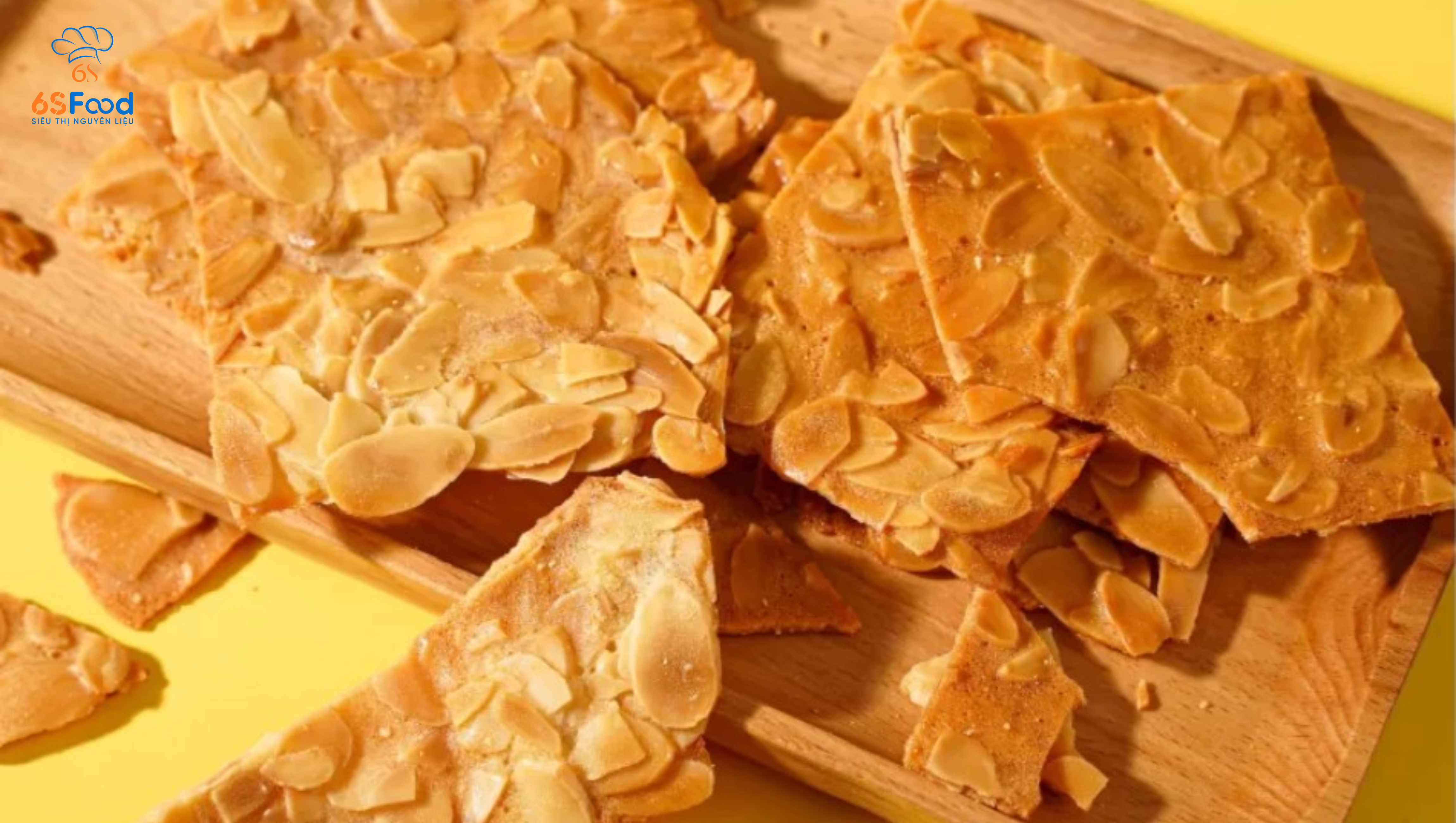 Nguyên liệu làm bánh ngói hạnh nhân keto