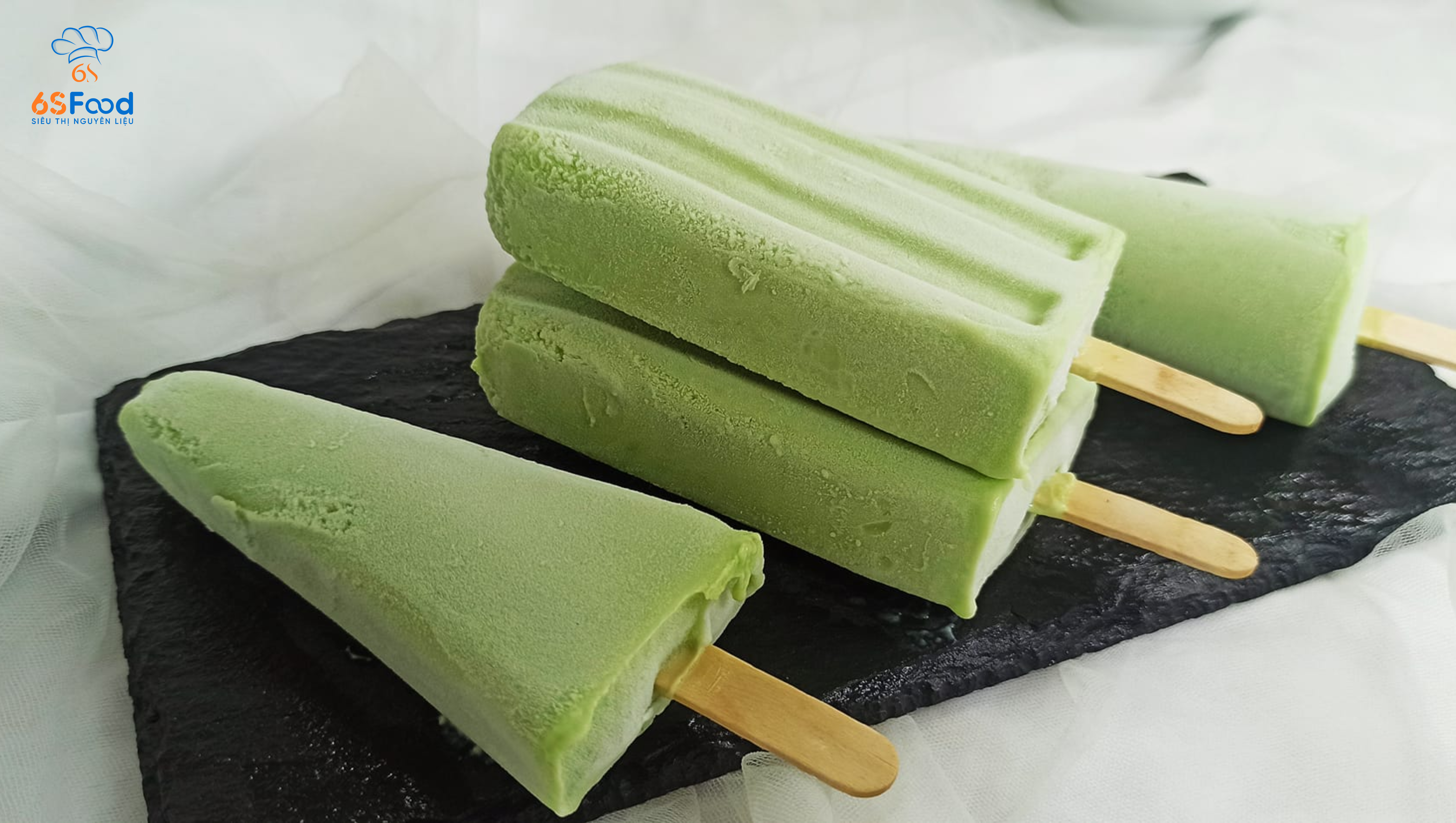 kem matcha mát lạnh, thơm béo