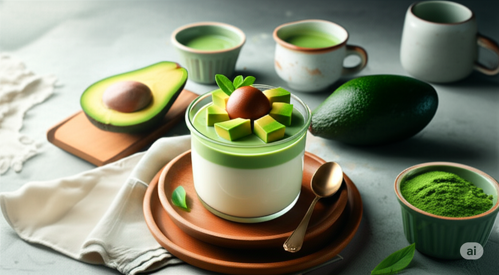 Panna cotta Bơ thơm béo ăn siêu mê