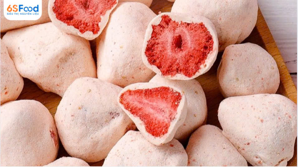 dâu tây bọc marshmallow